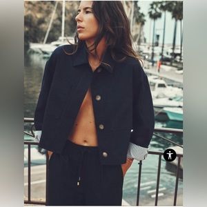 Zara linen blend jacket